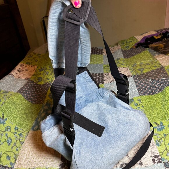 Denim Pet Pocket Carrier - Picture 5 of 9